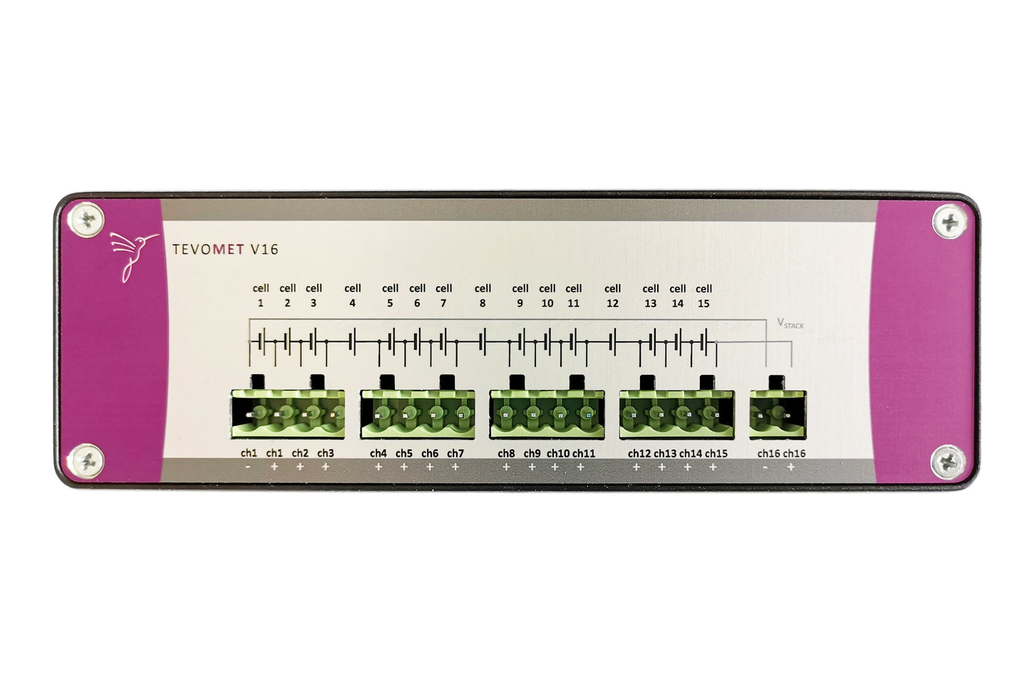 TEVOMET: Monitor/medidor multicanal de temperatura y voltaje